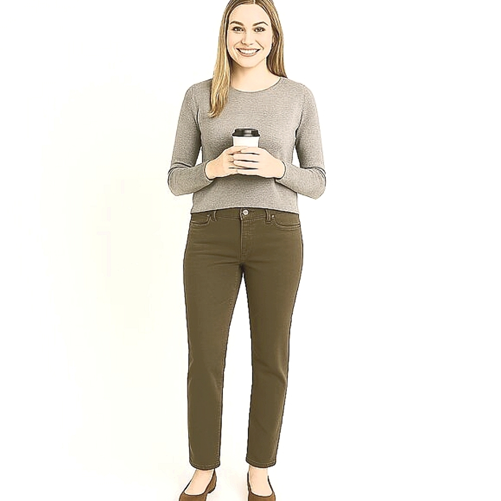 Helmut Lang Tan Casual Low Rise Straight-Leg Jeans Size  31